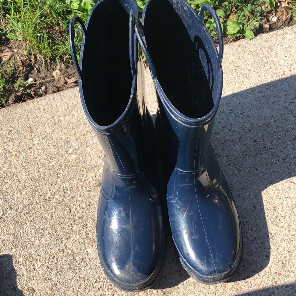 Navy Rain boots
